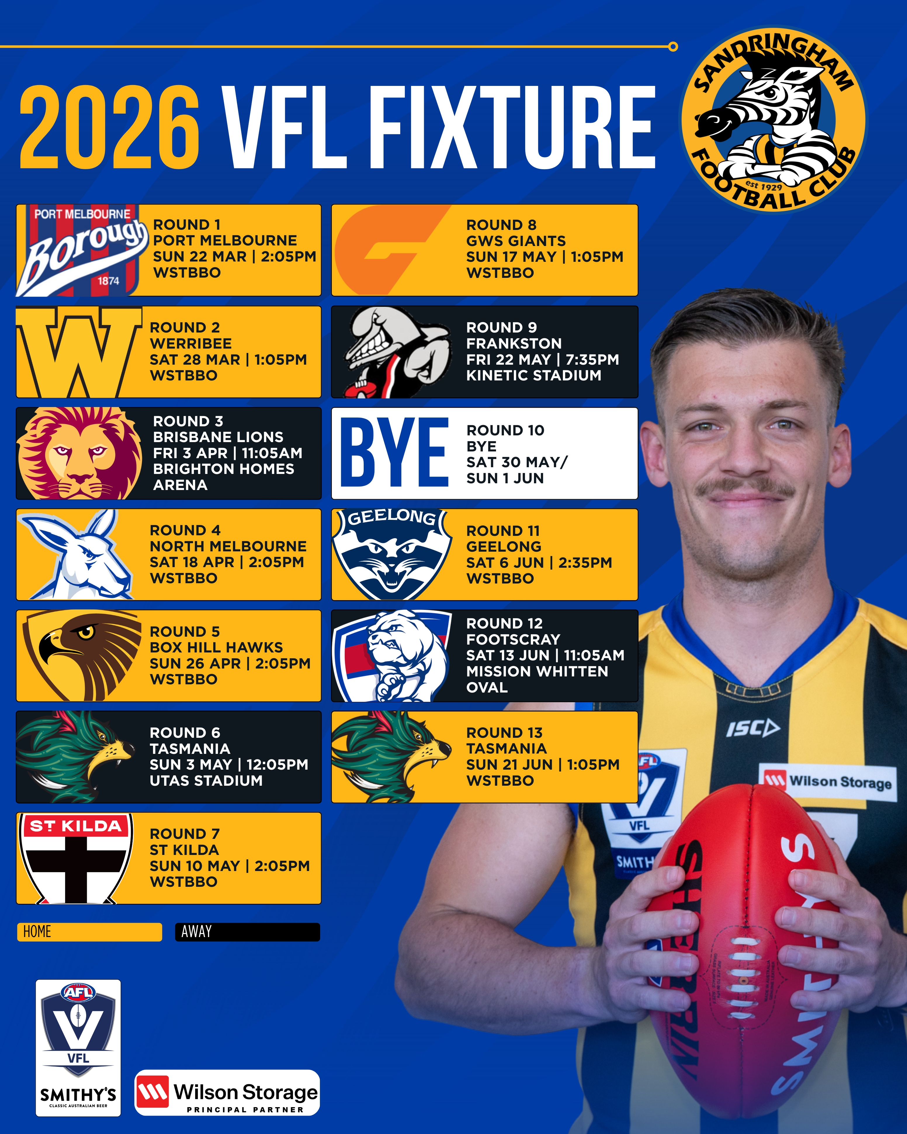 2026 Sandringham Fixture 