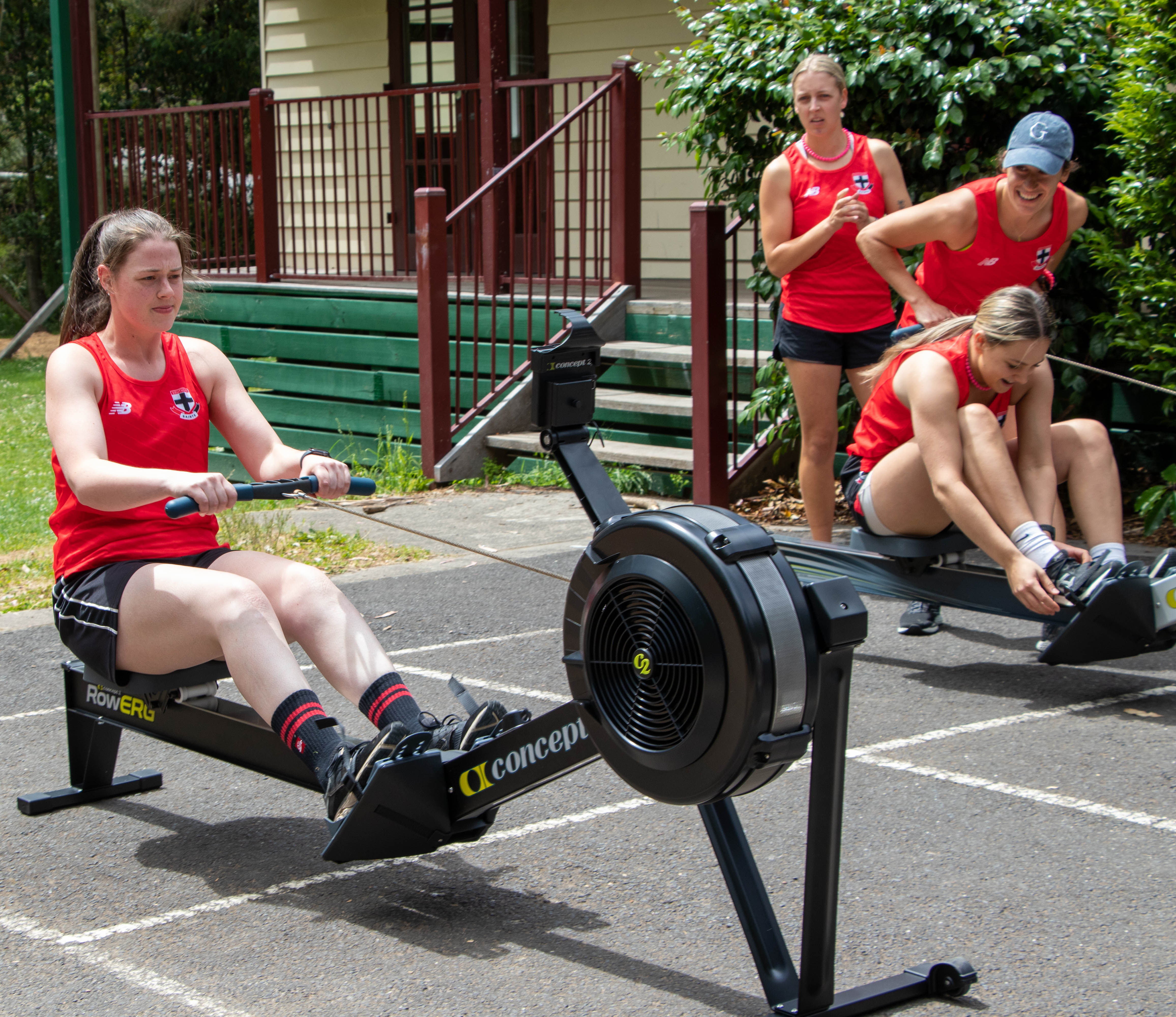 Margaret Kershaw working hard at our Pre-Season Camp